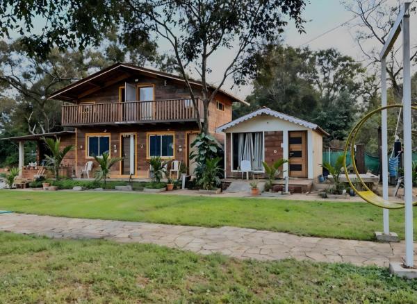 A la foto es mostra l'objecte Garden Villa Homestay ! Dandeli Ramnagar ! Eco Friendly Villa situat a la ciutat de Londa.