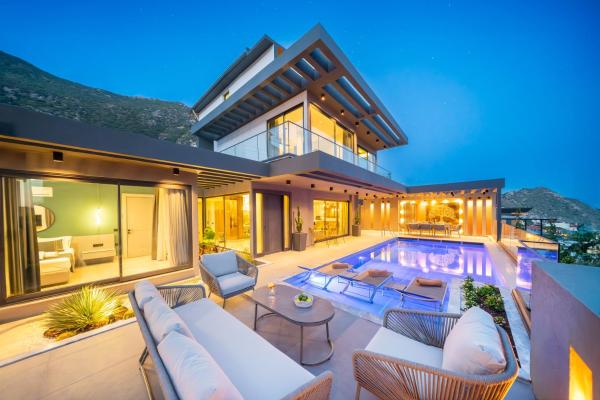 Na foto é possível ver o objeto Luxury Villa with Sea View in Kalkan localizado na cidade de Kas.