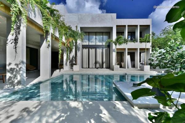 Na zdjęciu widoczny jest obiekt Brutalist 7BR Masterpiece Design, Luxury Pool położony w mieście Tulum.