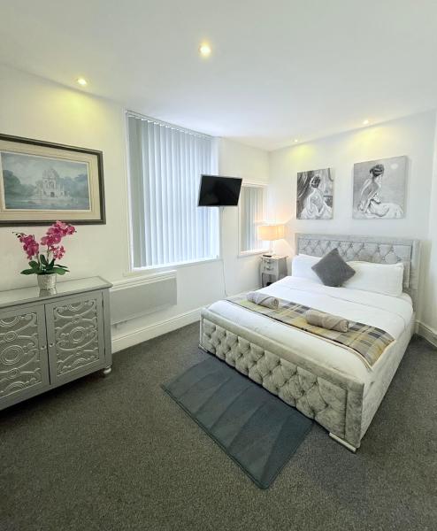 Na fotografii je vidět objekt Large Luxury Apartment Blackpool nacházející se ve městě Blackpool.