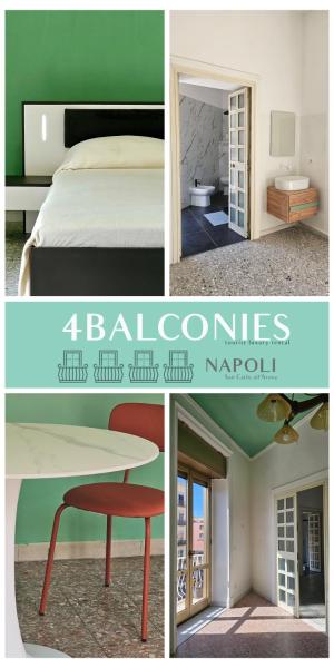Na fotografii je vidět objekt 4 Balconi a Carlo III nacházející se ve městě Neapol.