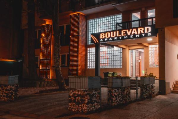 A la foto es mostra l'objecte Boulevard Luxury Apartments City Center Ohrid situat a la ciutat de Ohrid.