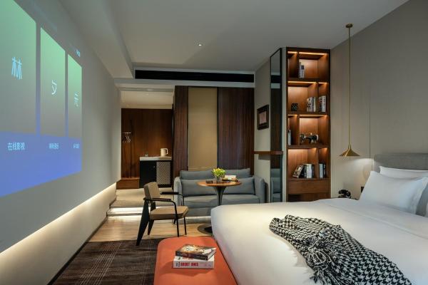 Habitación con cama grande — 45 m² - 林夕元酒店长沙五一广场湘雅附一店