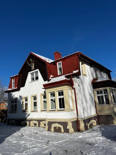 Na fotografii je vidět objekt Apartmán Hájovna nacházející se ve městě Vejprty.
