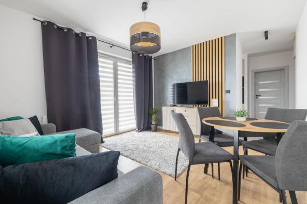 Auf dem Foto ist das Objekt VIP APARTAMENTY Lubelska in der Stadt Trzebownisko zu sehen.
