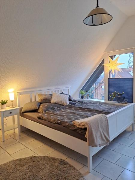 Na fotografii je vidět objekt Ferienwohnung Sternschnuppe nacházející se ve městě Dülmen.