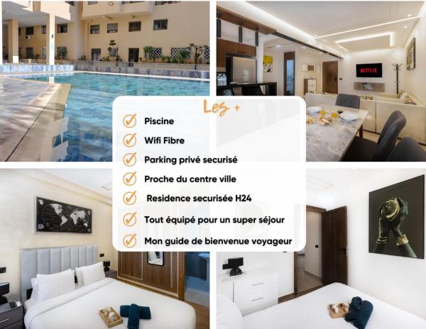 Na zdjęciu widoczny jest obiekt Résidence privée Marrakech -Piscine-Parking położony w mieście Marrakesz.