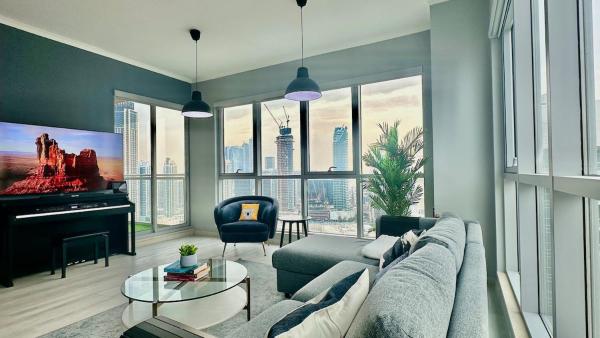 På billedet ses objektet Dubai I Burj Residence Retreat I Piano & Workstation beliggende i byen Dubai.