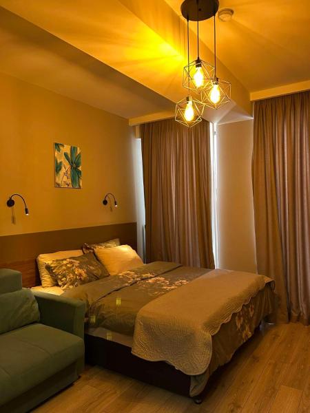 A la foto es mostra l'objecte Crystal Loft B bloсk , Bakuriani situat a la ciutat de Bakuriani.