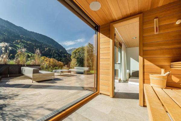 A la foto es mostra l'objecte Luxus Chalet Skilift fußläufig Bergblick & Wellness situat a la ciutat de Bludenz.