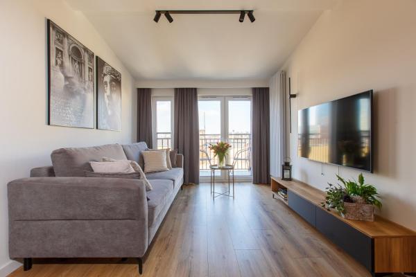 På bildet vises objektet Apartamenty PREMIUM 55 Faktura VAT, obok Rynku Centrum, Parking, wysoki standard, spokojna i cicha okolica, Parking, high standard, peaceful and quiet area som ligger i byen Kielce.