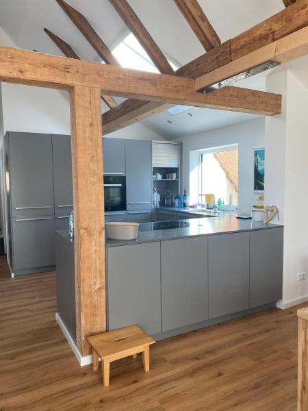 Kuvassa näkyy kohde 3 Zimmer Whg Reblandliebe, Nähe Europapark, Straßburg, Weinberge, joka sijaitsee kaupungissa Offenburg.