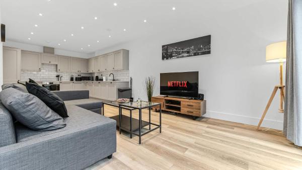 A la foto es mostra l'objecte JD Apartments - Urban Retreat with Patio situat a la ciutat de Croydon.