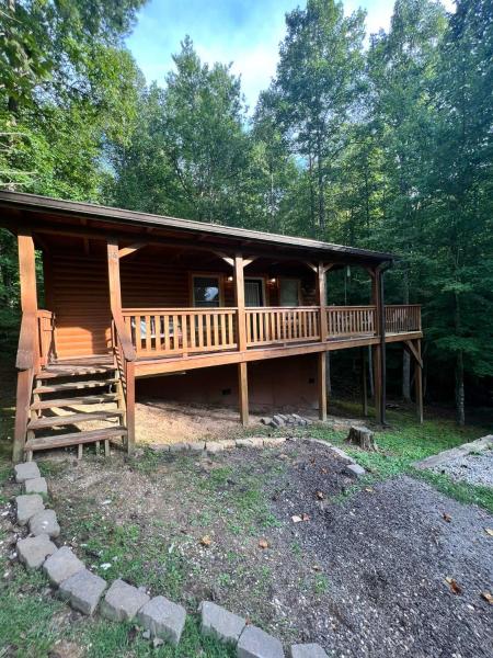 Na fotografii je vidět objekt Eclectic Hillside Cabin nacházející se ve městě Campton.