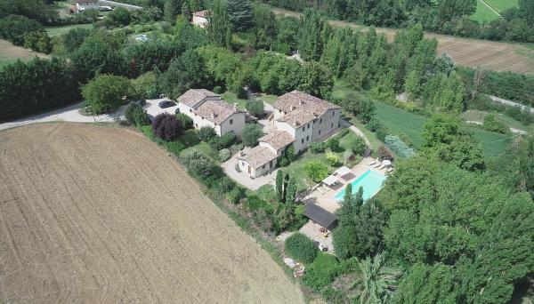 På billedet ses objektet Agriturismo Le Noci beliggende i byen Monte Castelli.