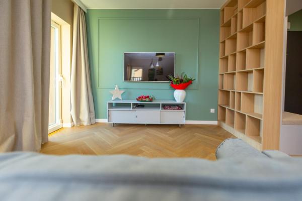 A la foto es mostra l'objecte Apartament na Łące - centrum Ustronia situat a la ciutat de Ustroń.