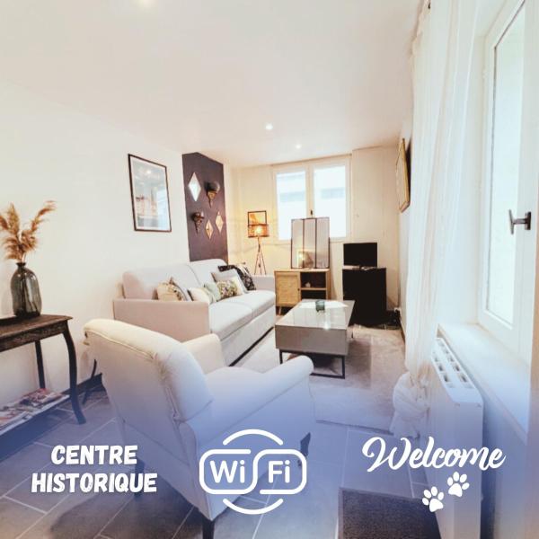 Auf dem Foto ist das Objekt jolie cottage idéalement située in der Stadt Honfleur zu sehen.