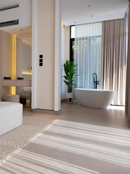 Auf dem Foto ist das Objekt Nozol Chalets شاليهات نزل in der Stadt Ḩaḑīb zu sehen.