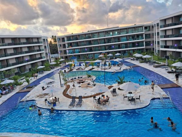 Na fotografii je vidět objekt Studio Malia Beach Muro Alto Vista Piscina Central nacházející se ve městě Ipojuca.