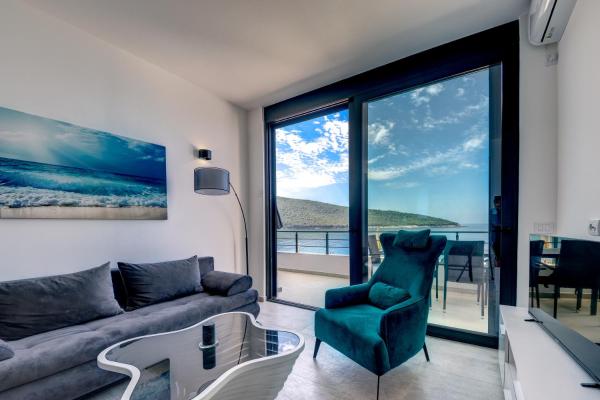 Auf dem Foto ist das Objekt Sea Wave Apartment in der Stadt Kruče zu sehen.