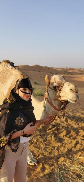 Na foto é possível ver o objeto Star line for Desert Camping localizado na cidade de Bidiyah.