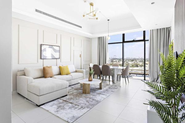 Na fotografii je vidět objekt Silkhaus Burj Khalifa proxy 1BR with extra single bedroom nacházející se ve městě Dubaj.
