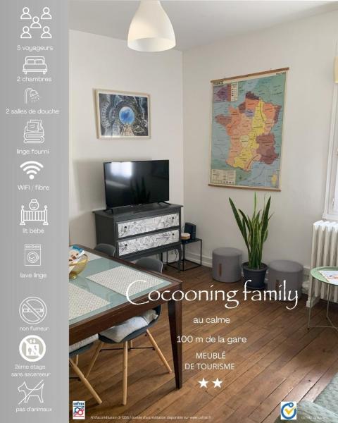 A la foto es mostra l'objecte *Cocooning Family* situat a la ciutat de Tours.