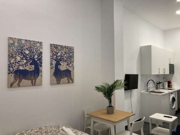 照片显示了位于Vallecas市的Ensanche Apartments物件。