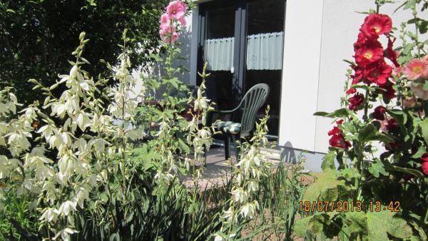 写真にはヴァーネミュンデ市にあるFerienwohnung Gartenzimmerが写っています。