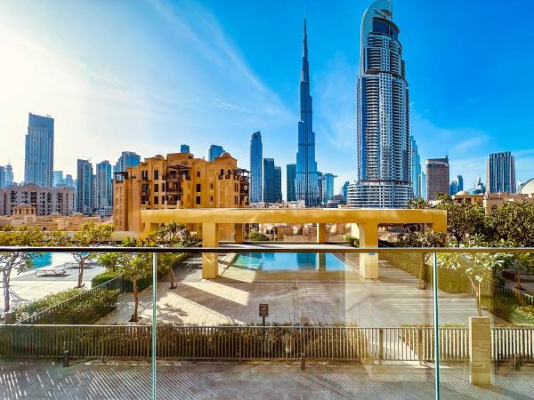 På billedet ses objektet Spectacular Burj Khalifa View, 2BR Luxury Apartment by SBH beliggende i byen Dubai.