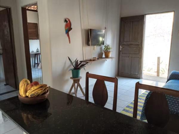 På billedet ses objektet Casa do Baiano seu ambiente familiar na Pipa beliggende i byen Pipa.