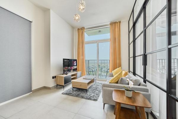 På billedet ses objektet Bright & Trendy 2BR in Collective, Dubai Hills beliggende i byen Dubai.