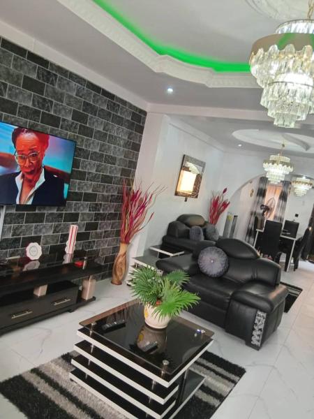 The photo shows the Home Away from Home - Gowon Estate near Gemade, Ipaja, Lagos located in the city of Okunola.