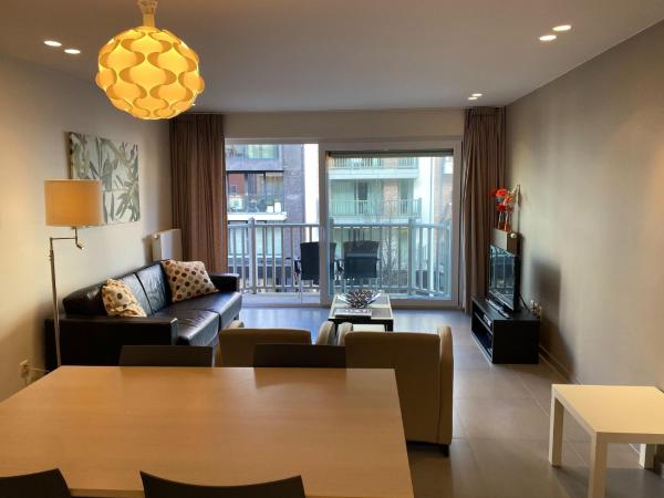 På billedet ses objektet Stylish Apartment by the Sea beliggende i byen Nieuwpoort.