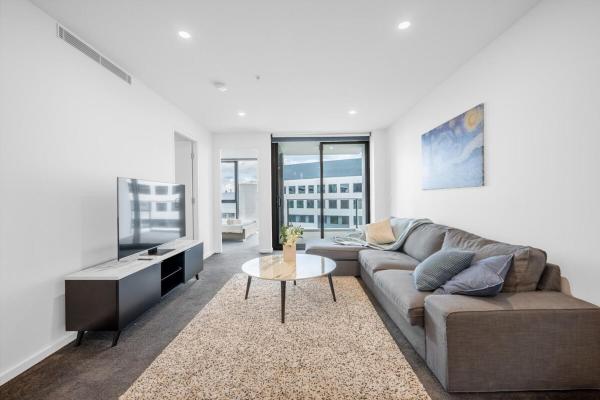 A la foto es mostra l'objecte Modern City 2B&2B Retreat Await situat a la ciutat de Canberra.