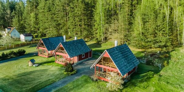 På bilden syns objektet Sekioniu Ranch - Cosy Wooden Cabins in Lithuania som ligger i staden Pociūnai.