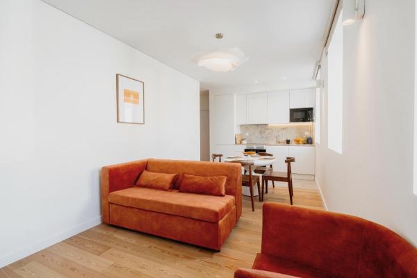 Op de foto is het object Mary Orange - NO 236 1D - Chick & Cozy Two-Bedroom Stay te zien, gelegen in de stad Lissabon.