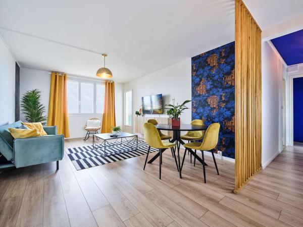 A la foto es mostra l'objecte Appartement Troyes - 3 Bedrooms Parking Free Netflix situat a la ciutat de Troyes.