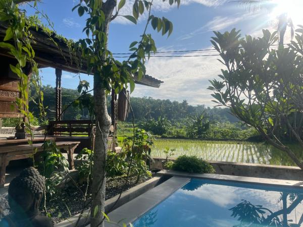 The photo shows the Villa Nextdoor Nature Yogyakarta located in the city of Bantul.