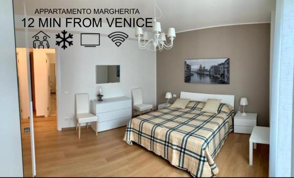 The photo shows the Appartamento Margherita located in the city of Mestre.