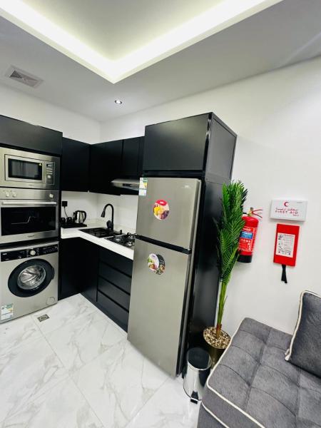 A la foto es mostra l'objecte تل الشمال للشقق المفروشه situat a la ciutat de Riad.