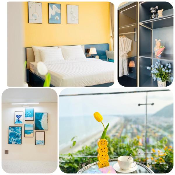 Nella foto è visibile l'oggetto Flamingo Hải Tiến - Sỏi Apartment situato nella città di Gò Ba Quần.