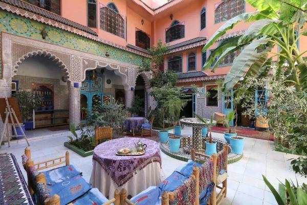 Auf dem Foto ist das Objekt Riad Carole - Perfect for Families & Groups in der Stadt Marrakesch zu sehen.