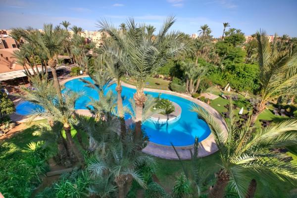 Na fotografii je vidět objekt Hôtel Le Semiramis Marrakech by Bravia Hotels nacházející se ve městě Marakéš.