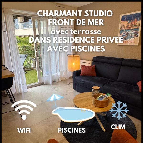 Charmant Studio Avec Terrasse- Front De Mer - Proche Du Centre Et Gare Tgv - Saint-Raphaël