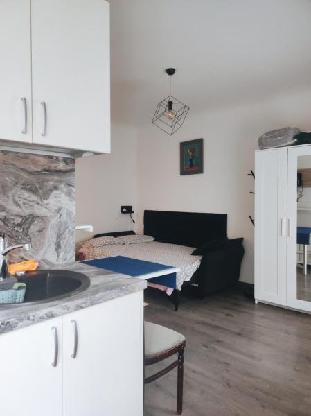 A la foto es mostra l'objecte Miera iela studio apartment situat a la ciutat de Riga.