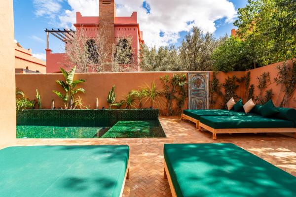 Auf dem Foto ist das Objekt Palais Mamina 380m2 au Coeur de la Palmeraie de Marrackech in der Stadt Marrakesch zu sehen.