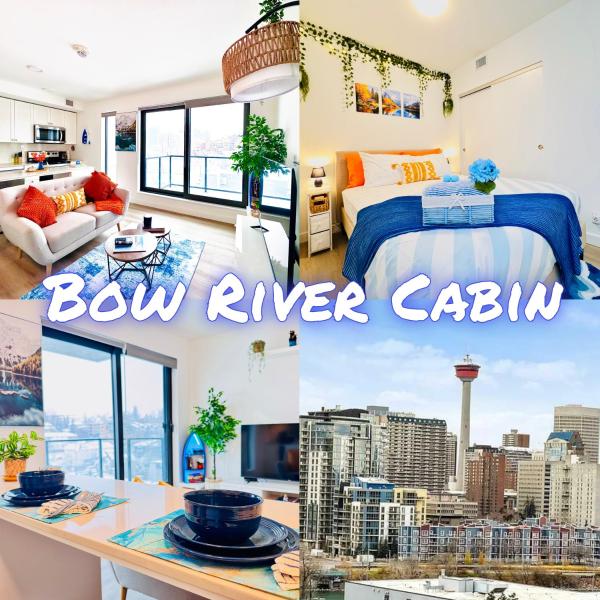 Na fotografii je vidět objekt Bow River Cabin - Downtown - River Front - Free Street Parking nacházející se ve městě Calgary.