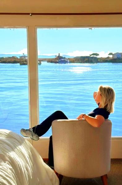 På billedet ses objektet Titicaca Floating Lodge beliggende i byen Chucuito.