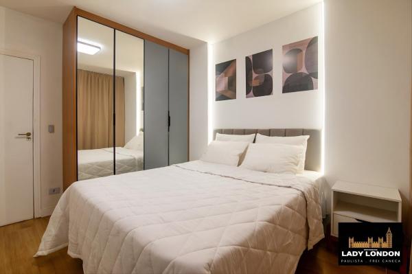 Lady London apartamentos Paulista 2 quartos Ar-condicionado Estacionamento grátis na rua Herculano de Freitas Bela Vista Próximo à Av Paulista Hospital Sírio Libanês e Shopping Frei Caneca, São Paulo